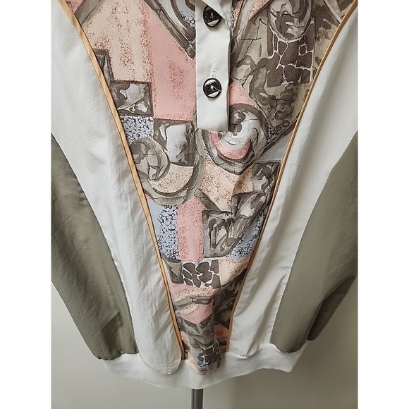 Vintage Remo of California Women's Colorblock‎ Pullover Shirt Polo Top Medium - Picture 4 of 9